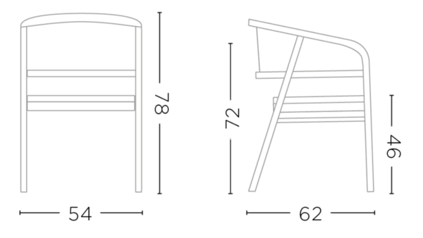 GOMMAIRE - Organic Living - Design Furniture  Poltrona Imen | Legno di teak tinto Emas Brown / Miscela di vimini PE