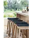 GOMMAIRE Outdoor Meubels | Organic Living Taburete de bar Alexi | Teca reciclada, gris natural