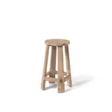 GOMMAIRE Outdoor | Organic Living Sgabello da bar Alex | Teak grigio naturale