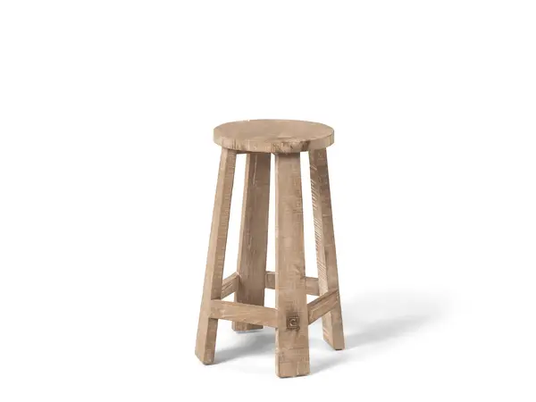 GOMMAIRE Outdoor | Organic Living Sgabello da bar Alex | Teak grigio naturale