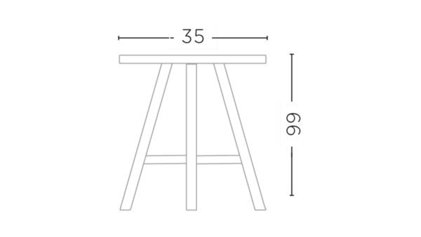 GOMMAIRE - Organic Living - Design Furniture Bar Stool Asti | Teak Natural Grey GOMMAIRE - Organic Living - Design Furniture Bar Stool Asti | Teak Natural Grey