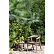 GOMMAIRE Outdoor | Organic Living Stool Asti | Teak Natural Grey