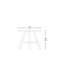 GOMMAIRE Outdoor Meubels | Organic Living Taburete Asti | Teca gris natural