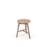 GOMMAIRE Outdoor Meubels | Organic Living Hocker Asti | Teakholz Naturgrau