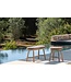 GOMMAIRE Outdoor Meubels | Organic Living Hocker Faye | Teakholz Naturgrau