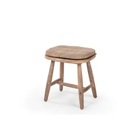 GOMMAIRE - Organic Living - Design Furniture  Tabouret Faye | Teck gris naturel