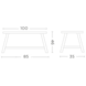 GOMMAIRE Outdoor | Organic Living Bench Faye | Teak Natural Grey