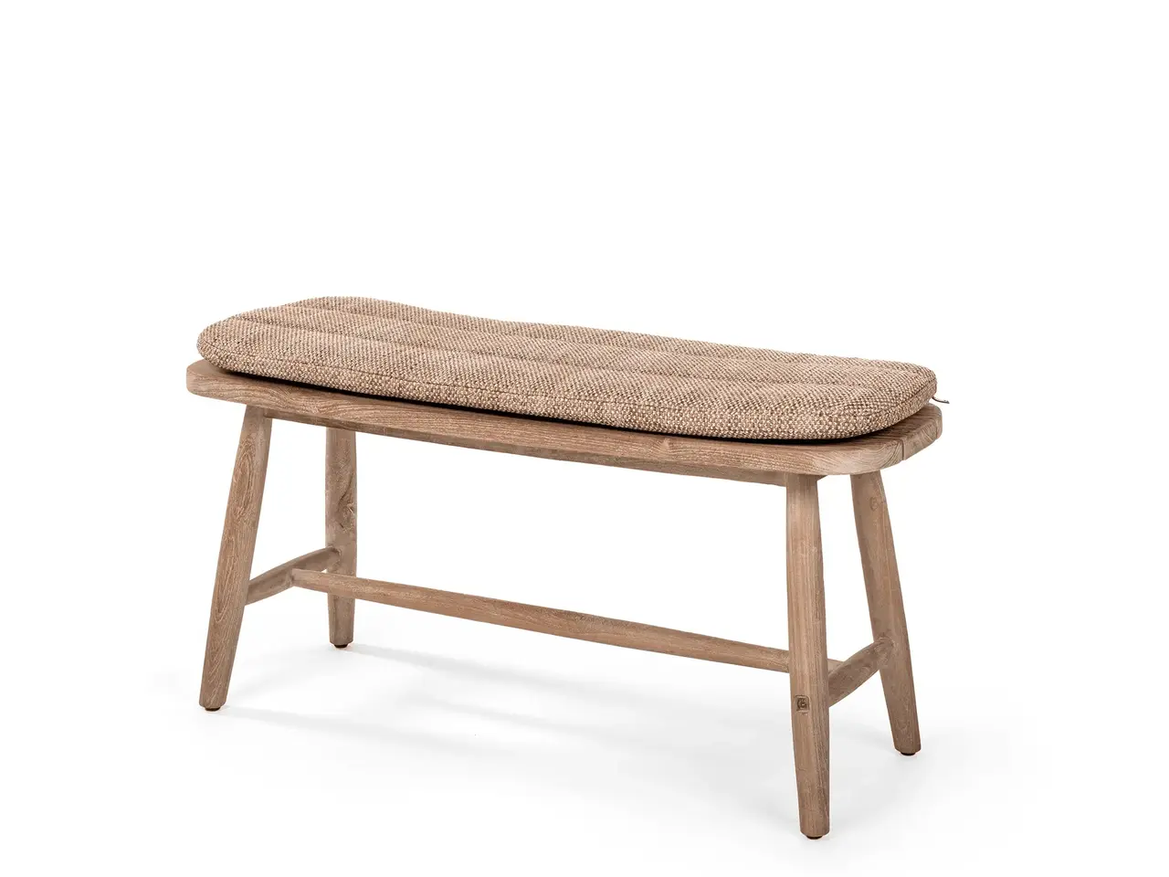 GOMMAIRE Outdoor Meubels | Organic Living Panca Faye | Teak Grigio Naturale