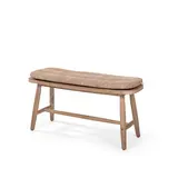 GOMMAIRE Outdoor | Organic Living Banco Faye | Teca gris natural