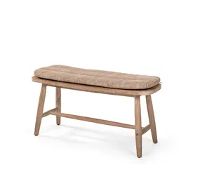 GOMMAIRE Outdoor Meubels | Organic Living Benk Faye | Teak Naturgrå