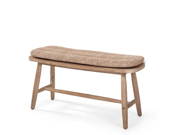 GOMMAIRE Outdoor | Organic Living Bench Faye | Teak Natural Grey