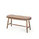 GOMMAIRE Outdoor | Organic Living Banco Faye | Teca gris natural