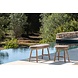 GOMMAIRE Outdoor | Organic Living Banco Faye | Teca gris natural