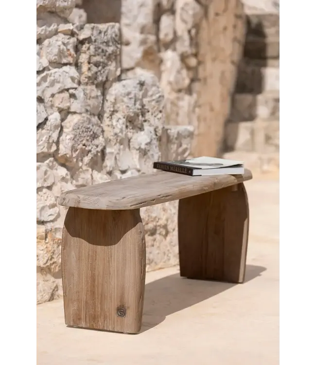 GOMMAIRE Outdoor Meubels | Organic Living Panca in ciottoli | Teak grigio naturale