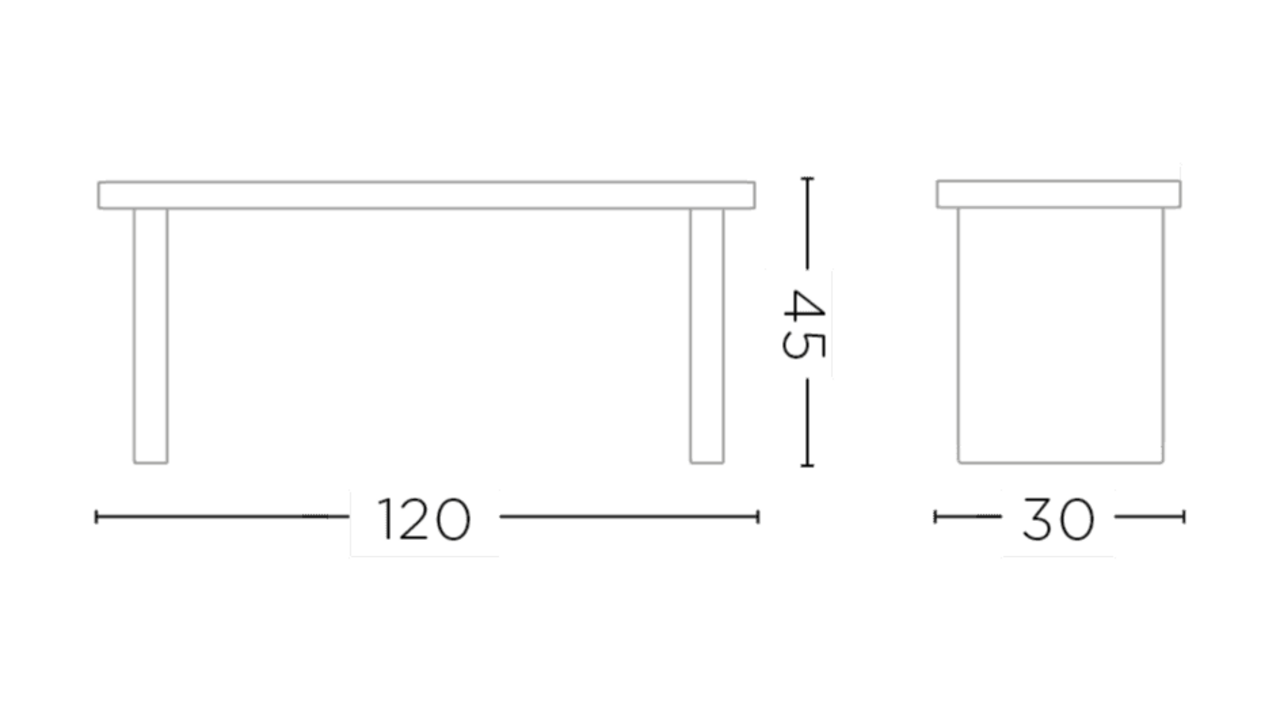 GOMMAIRE - Organic Living - Design Furniture Bench Pebble | Teak Natural Grey GOMMAIRE - Organic Living - Design Furniture Bench Pebble | Teak Natural Grey