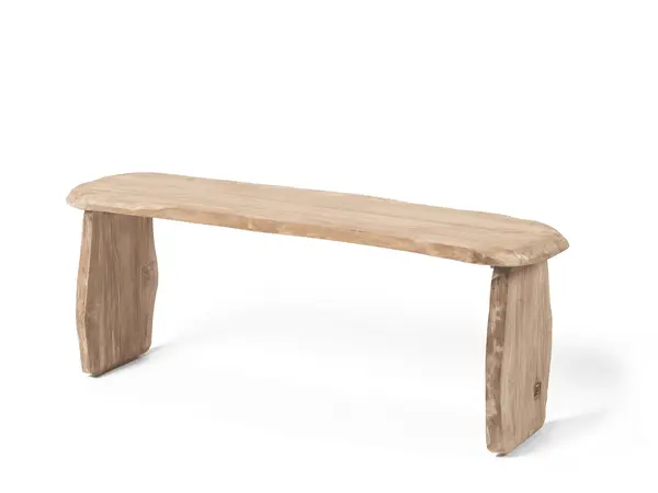 GOMMAIRE Outdoor | Organic Living Banco Pebble | Teca gris natural