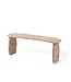 GOMMAIRE Outdoor Meubels | Organic Living Banco Pebble | Teca gris natural