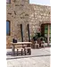 GOMMAIRE Outdoor Meubels | Organic Living Bench Pebble | Teak Natural Grey