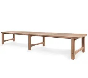 GOMMAIRE Outdoor Meubels | Organic Living Jacoba XL-bord | Teak naturgrå