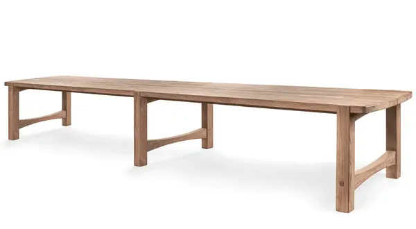 GOMMAIRE Outdoor | Organic Living Mesa Jacoba XL | Teca gris natural