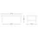GOMMAIRE Outdoor | Organic Living Mesa de comedor baja Jacoba | Teca gris natural