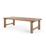 GOMMAIRE Outdoor Meubels | Organic Living Niedriger Esstisch Jacoba | Teakholz Naturgrau