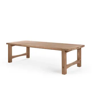 GOMMAIRE Outdoor Meubels | Organic Living Lavt spisebord Jacoba | Teak naturgrå