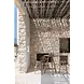 GOMMAIRE Outdoor | Organic Living Table de bar ronde Faye | Teck gris naturel