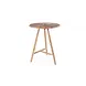 GOMMAIRE Outdoor | Organic Living Runder Bartisch Faye | Teakholz Naturgrau