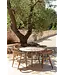 GOMMAIRE Outdoor Meubels | Organic Living Mesa redonda Faye | Teca gris natural