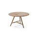 GOMMAIRE Outdoor | Organic Living Mesa redonda Faye | Teca gris natural