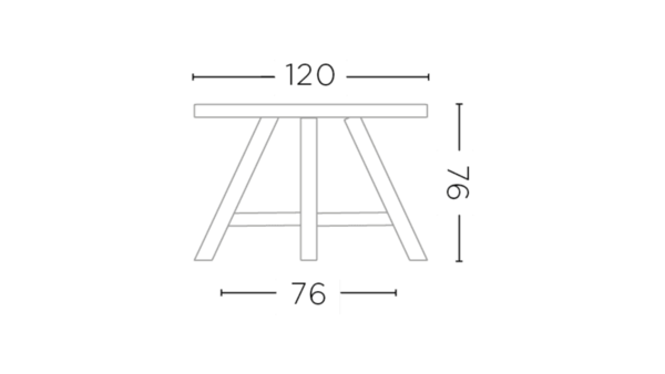 GOMMAIRE - Organic Living - Design Furniture  Tavolo rotondo Faye | Teak grigio naturale