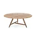 GOMMAIRE Outdoor | Organic Living Mesa de comedor redonda baja Faye XL | Teca gris natural