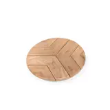 GOMMAIRE Outdoor | Organic Living Lazy Faye platespiller | Teak naturgrå