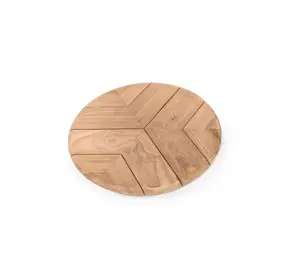 GOMMAIRE Outdoor | Organic Living Lazy Faye Plattenspieler | Teak Naturgrau