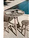GOMMAIRE Outdoor Meubels | Organic Living Table basse de bistrot ronde Faye | Teck gris naturel