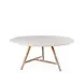 GOMMAIRE Outdoor | Organic Living Rundt bord Faye XL | Teak naturgrå / Betongplate