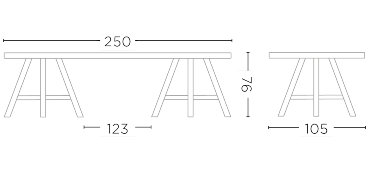 GOMMAIRE - Organic Living - Design Furniture Oval Table Faye | Teak Woodstain Emas Brown / Concrete Top GOMMAIRE - Organic Living - Design Furniture Oval Table Faye | Teak Woodstain Emas Brown / Concrete Top