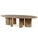 GOMMAIRE Outdoor | Organic Living Oval Table Imen | Teak Natural Grey