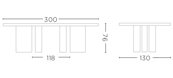 GOMMAIRE - Organic Living - Design Furniture Ovalt bord Imen | Teakbeis Emas brun GOMMAIRE - Organic Living - Design Furniture Ovalt bord Imen | Teakbeis Emas brun