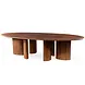 GOMMAIRE Outdoor | Organic Living Ovaler Tisch Imen | Teakholz, gebeizt in Emas Braun