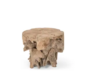 GOMMAIRE Outdoor | Organic Living Tavolino da caffè Bamba | Radice di teak grigio naturale