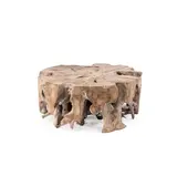 GOMMAIRE Outdoor Meubels | Organic Living Mesa de centro Bamba XL | Raíz de teca gris natural