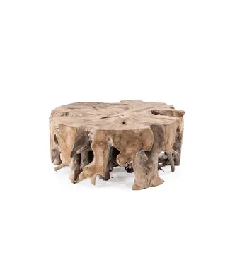GOMMAIRE Outdoor Meubels | Organic Living Tavolino da caffè Bamba XL | Radice di teak grigio naturale
