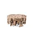 GOMMAIRE Outdoor Meubels | Organic Living Mesa de centro Bamba XL | Raíz de teca gris natural