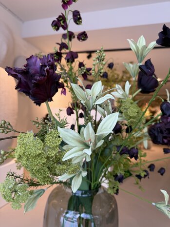 SILK-KA Bouquet de fleurs artificielles « Touche de Bordeaux » SILK-KA Bouquet de fleurs artificielles « Touche de Bordeaux »