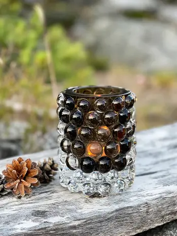 Skogsberg & Smart Orkanlampe Boule Regular | Tobakk