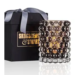 Skogsberg & Smart Orkanlampe Boule Stor | Tobakk