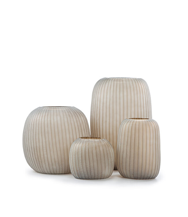 Guaxs Vase Erongo Big Round | Clear / Smoke gray