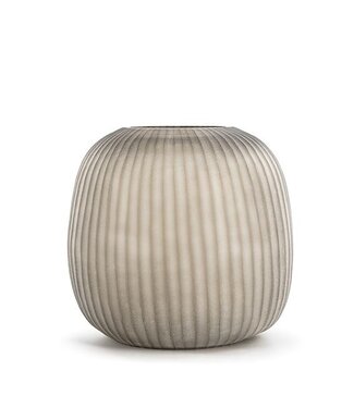 Guaxs Vase GUAXS Erongo Grand Rond | Transparent / Gris fumé